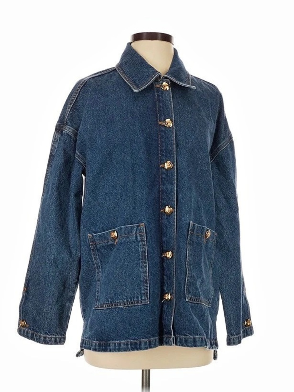 Anine Bing Luca Denim Jacket Blue XS